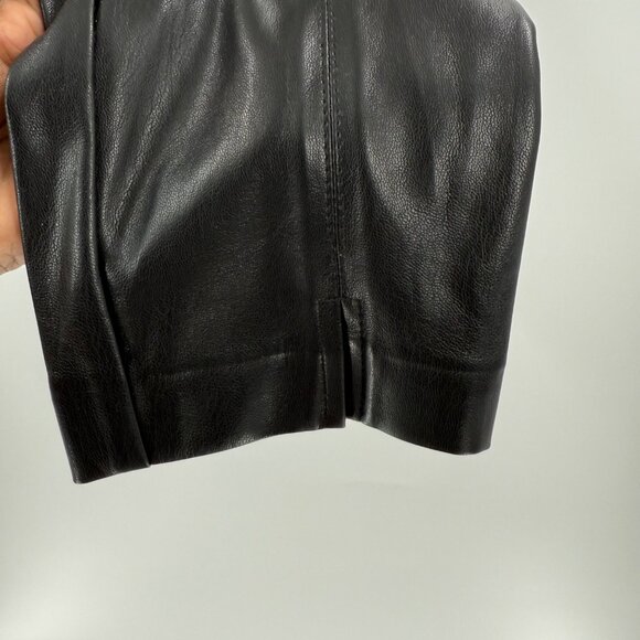 Gabby Isabella Black Faux Leather Pants With Chain Accent - Size S - Picture 10 of 10